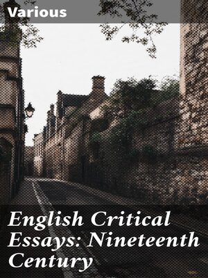cover image of English Critical Essays